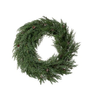 Frosted Cypress Wreath