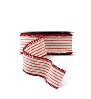 Linen Ticking Stripe Ribbon