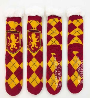 Harry Potter Gryffindor Argyle Sherpa Socks