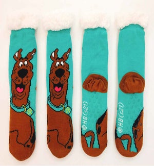Scooby Doo Blue Sherpa Socks