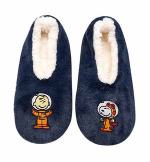 Peanuts Charlie Brown and Snoopy Astronaut Slippers