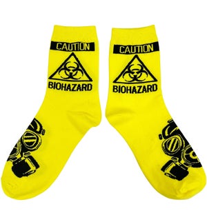 Caution / Biohazard Crew Socks