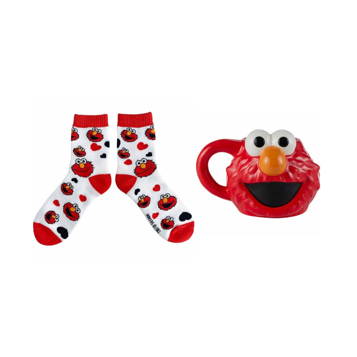 Sesame Street Set/2 Elmo Mug and Sock