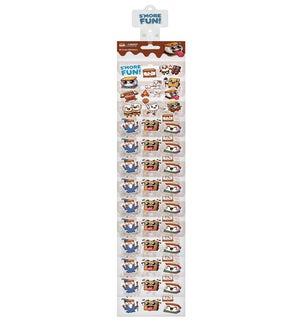 S'mores Puffy Stickers Clip Strip