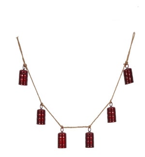 4.5 ft Canbell Garland - Burgundy