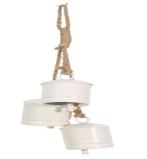 16 inch Can Bell Hanger - White