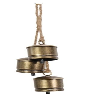 16 inch Can Bell Hanger - Gold