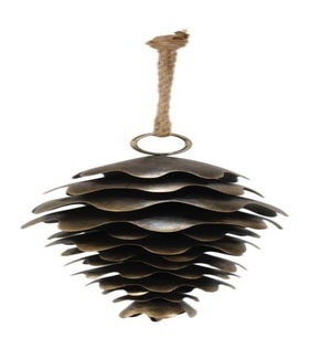 8 inch Pinecone - Gold