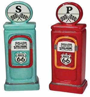 Road Trip Series Salt and Pepper Set - Gas Station Pumps