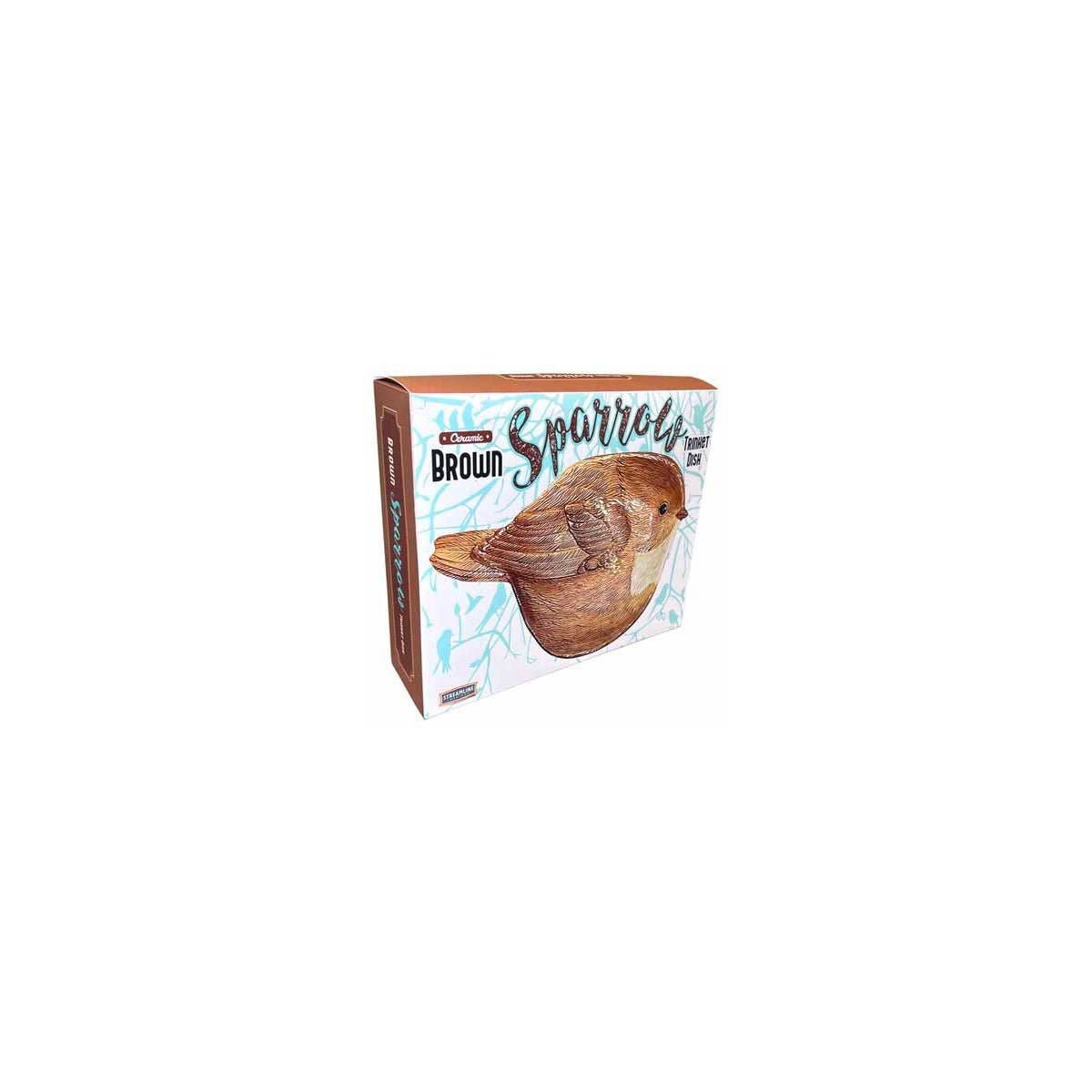 Brown Sparrow Trinket Dish