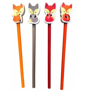 Sweetie Fox Eraser and Pencil Duo - Asst 4 Styles
