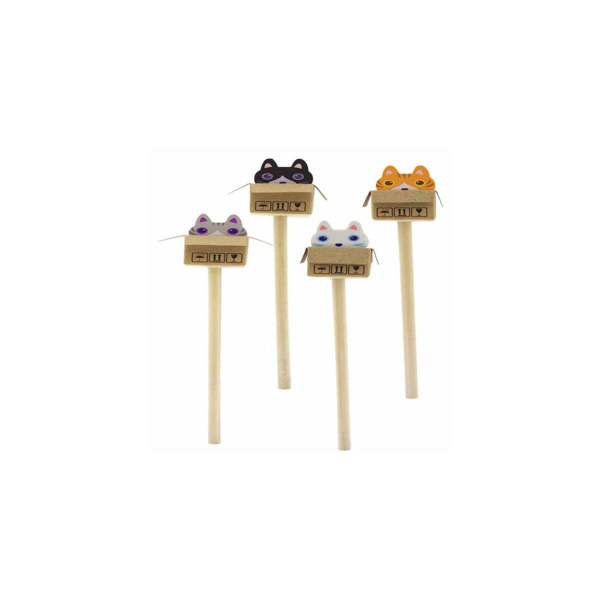 Cat In The Box Eraser and Pencil Duo