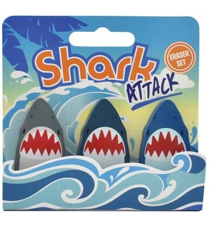 Shark Attack Eraser Set