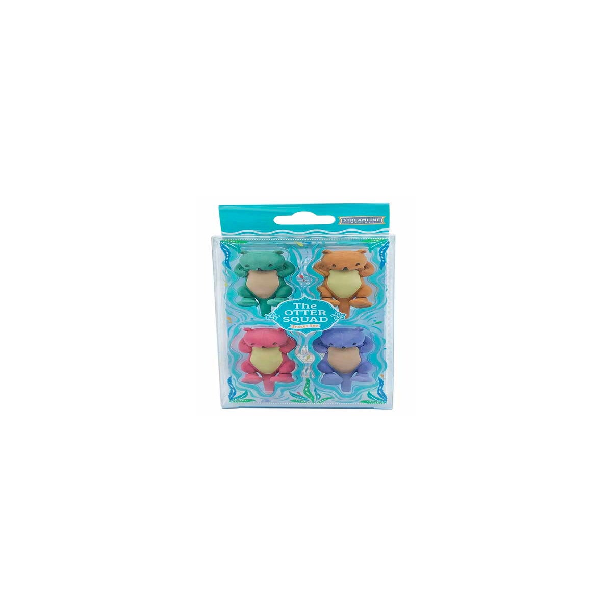 Otter Squad Eraser Set