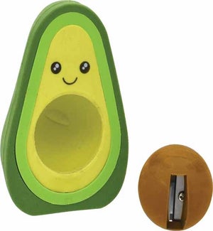 Avocado Jumbo Eraser and Pencil Sharpener Duo