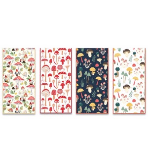 Mushroom Collection Tea Towels - 2 Piece Set - Asst 4 Styles