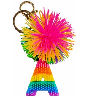 Cushie Ball Alphabet Keyring - A - Supplement Pack 6 Pieces