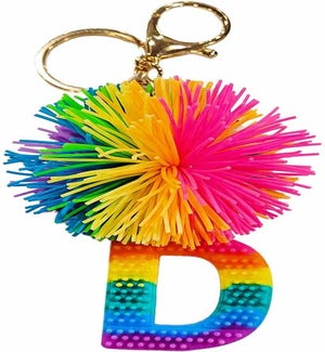 Cushie Ball Alphabet Keyring - D - Supplement Pack 6 Pieces