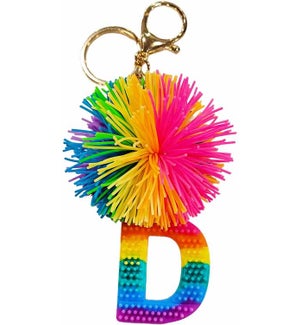 Cushie Ball Alphabet Keyring - D - Supplement Pack 6 Pieces