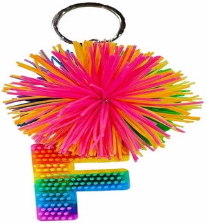 Cushie Ball Alphabet Keyring - F - Supplement Pack 6 Pieces