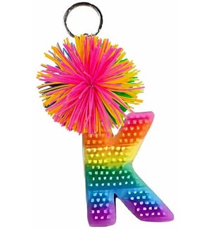 Cushie Ball Alphabet Keyring - K - Supplement Pack 6 Pieces
