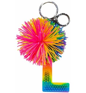 Cushie Ball Alphabet Keyring - L - Supplement Pack 6 Pieces