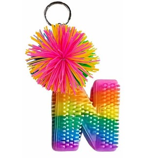 Cushie Ball Alphabet Keyring - N - Supplement Pack 6 Pieces