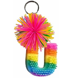Cushie Ball Alphabet Keyring - U - Supplement Pack 6 Pieces