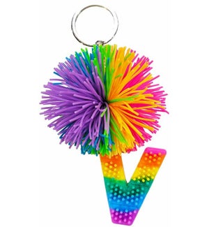 Cushie Ball Alphabet Keyring - V - Supplement Pack 6 Pieces