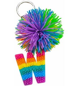 Cushie Ball Alphabet Keyring - W - Supplement Pack 6 Pieces
