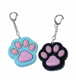 Paw Print Clickers Keychain - Asst 2 Colors