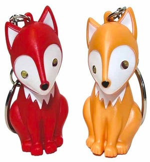 Foxy Light and Sound Keyring - Asst 2 Colors