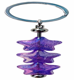 Sparkle Star Keyrings - Purple