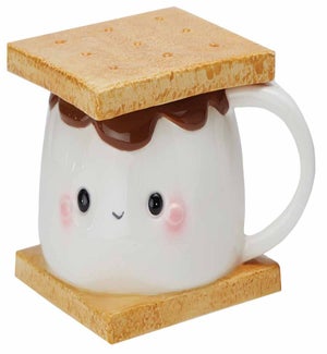 Marshmallow SMore Mug with Lid Set - 16 Oz
