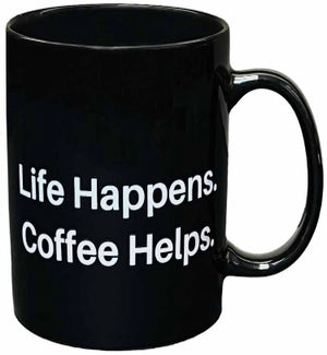 Coffee Chat Heat Reveal Mug - Life Happens - 16 Oz