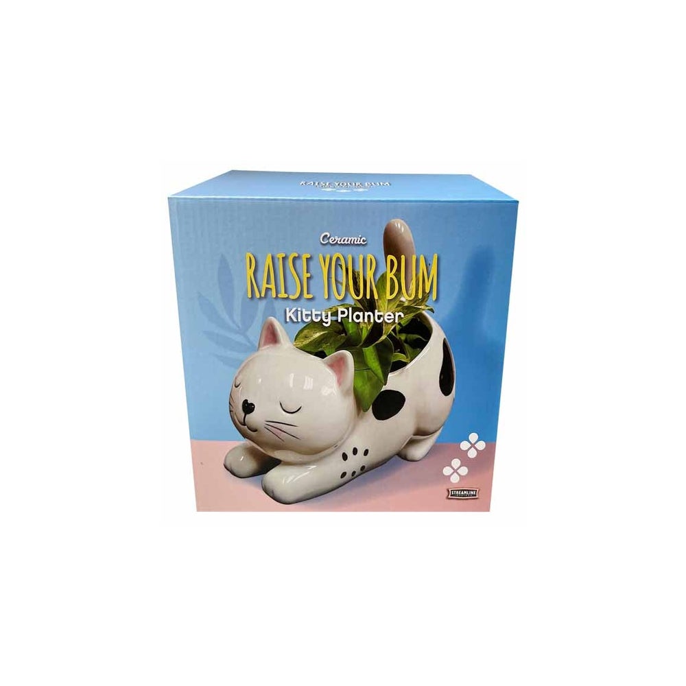 Raise Your Bum Kitty Planter