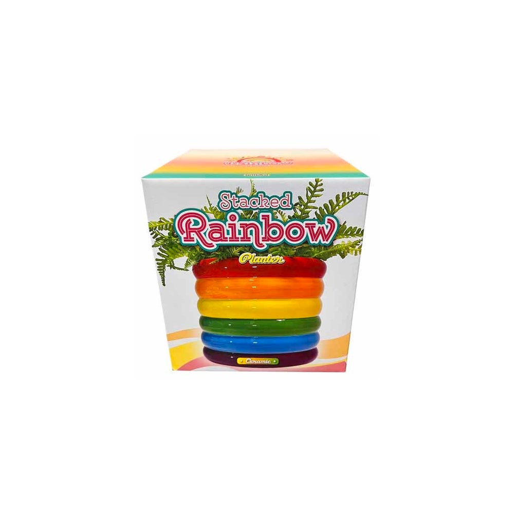 Stacked Rainbow Planter