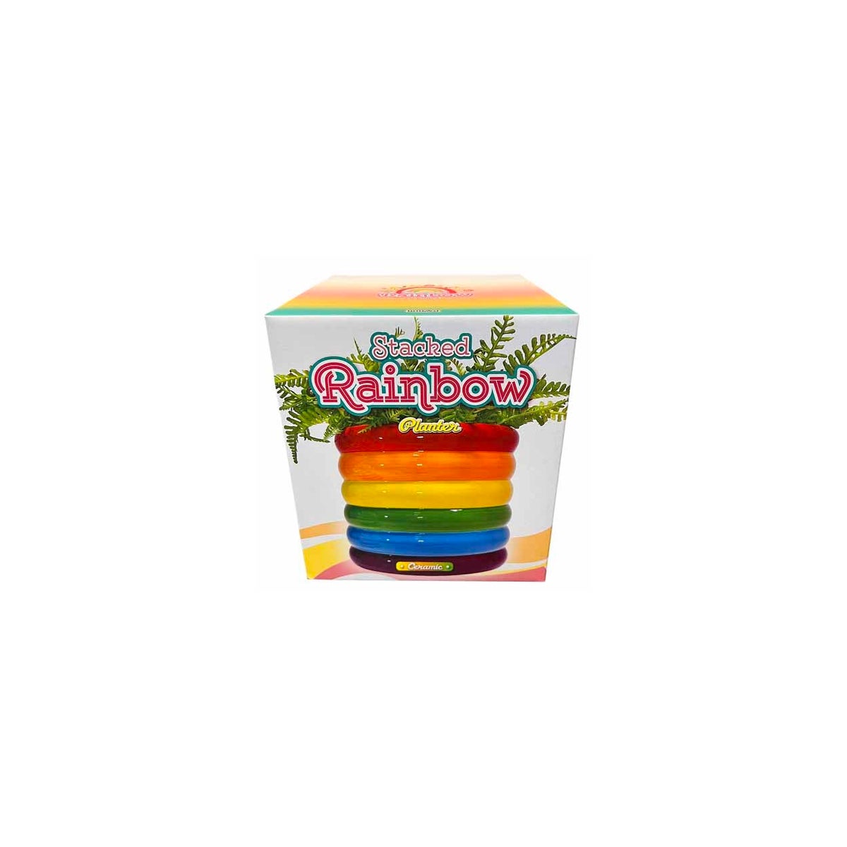 Stacked Rainbow Planter