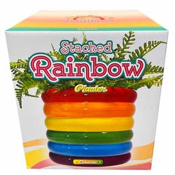 Stacked Rainbow Planter