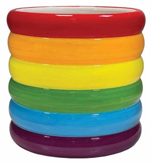 Stacked Rainbow Planter