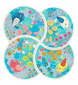 Birds Of Happiness Coasters/Trivet - 4 Piece Set
