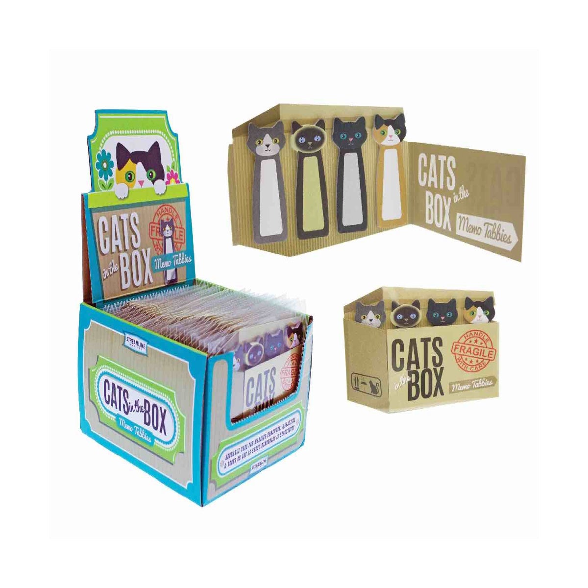 Cats In The Box Memo Tabbies