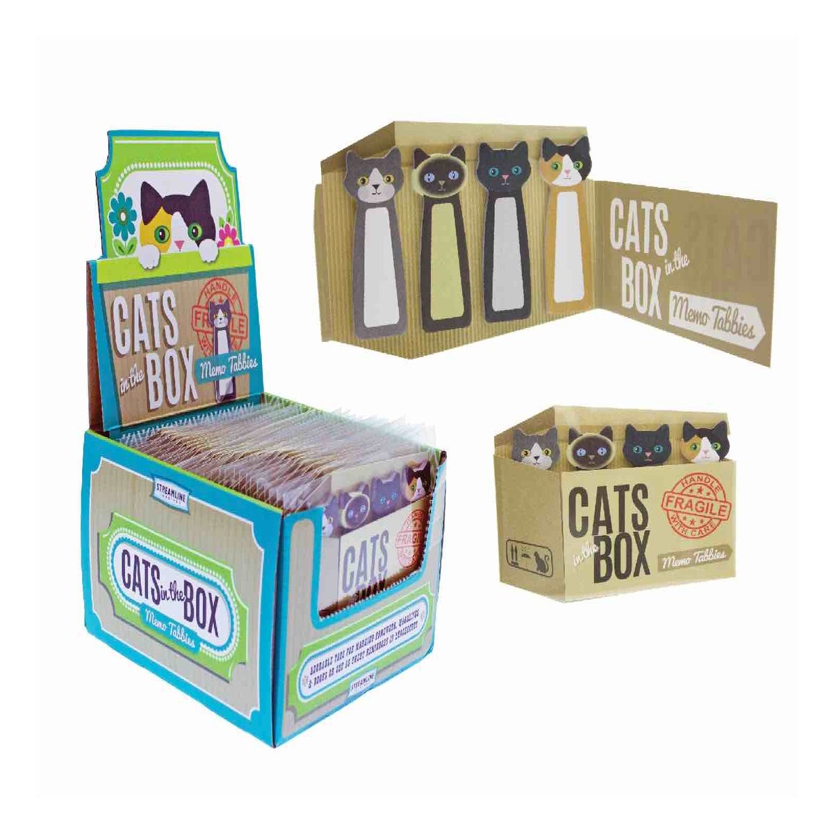 Cats In The Box Memo Tabbies