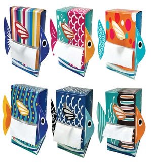 Fish Tales Sticky Notes and Colorful Dispensers - Asst 6 Styles