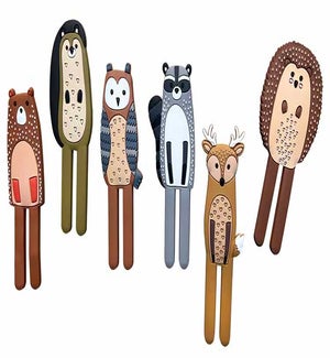 Woodland Bendable Magnetic Hooks - Asst 6 Styles