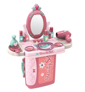 Beauty Vanity Playset In A Case - 22 Piece Set