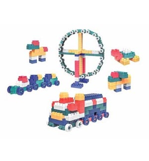 Building Blocks Playset In A Whale Carrying Case - 203 Piece Set