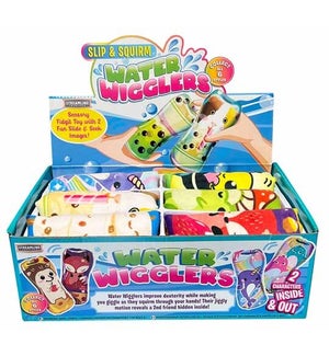 2 Face Flip and Slip Water Wigglers - Asst 6 Styles - 2 Faces Per Style