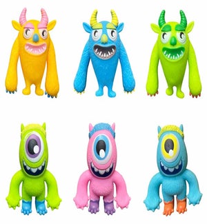 Squeeze and Light Up Monsters - 2 Styles/Asst 4 Colors