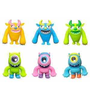Squeeze and Light Up Monsters - 2 Styles/Asst 4 Colors